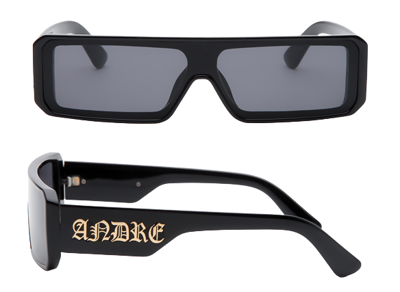 LOGO GLASSES IN BLACK