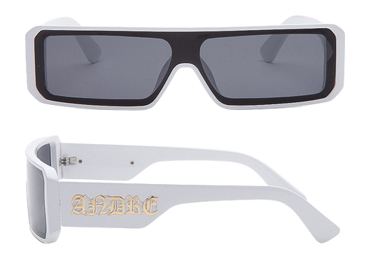 LOGO GLASSES IN WHITE